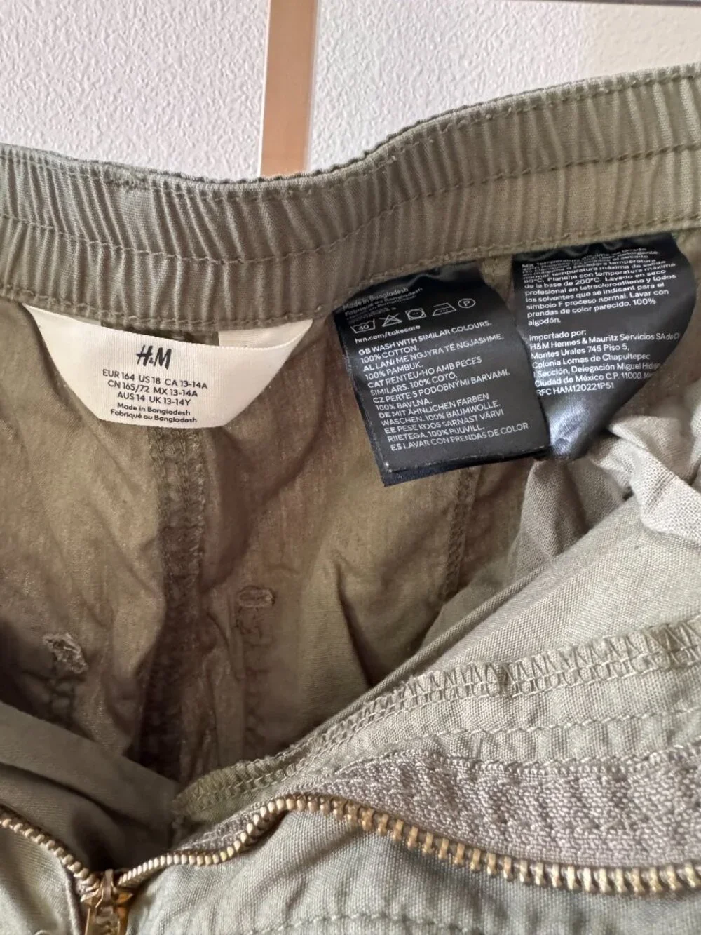 H&M khaki green