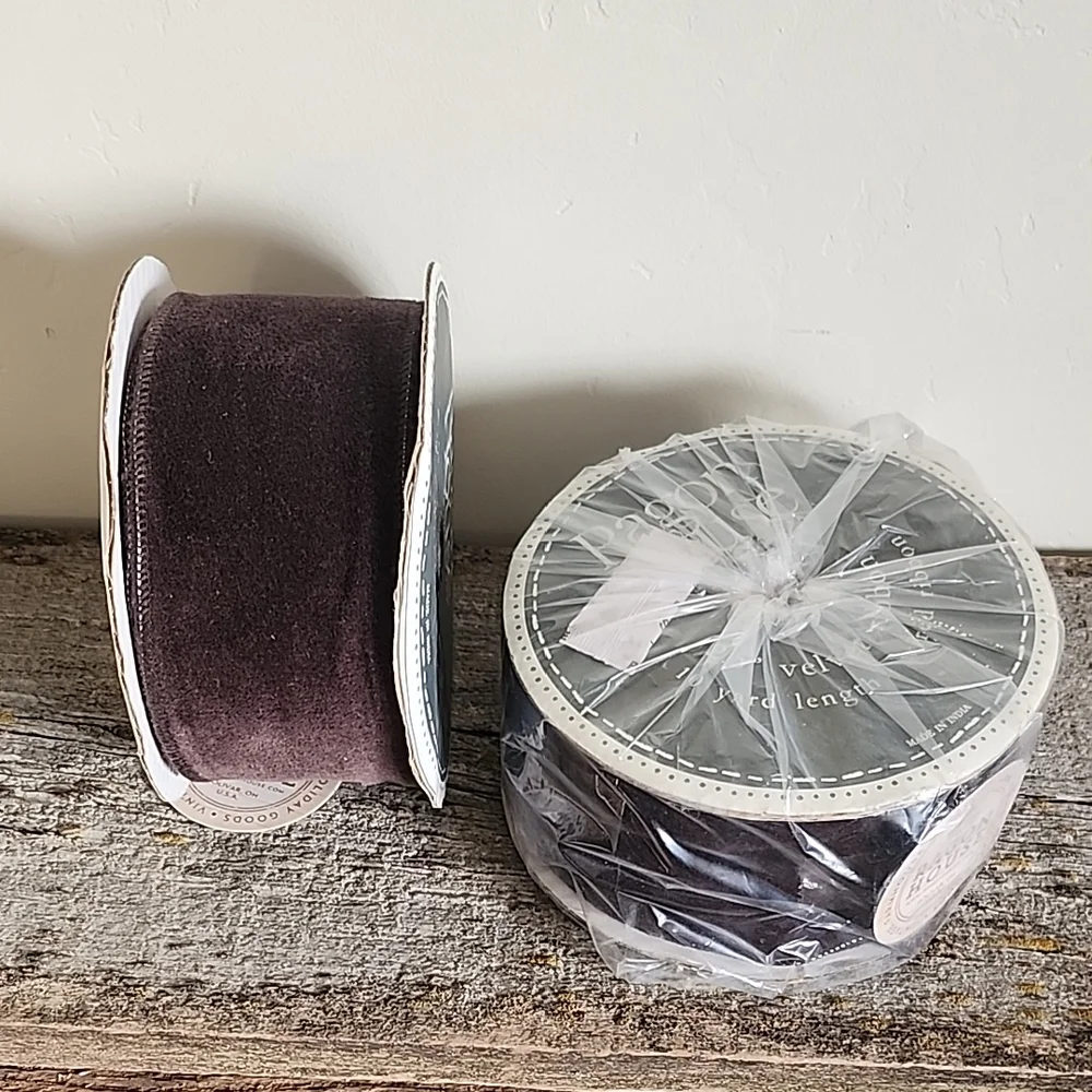 Dark Brown Velvet Ribbon