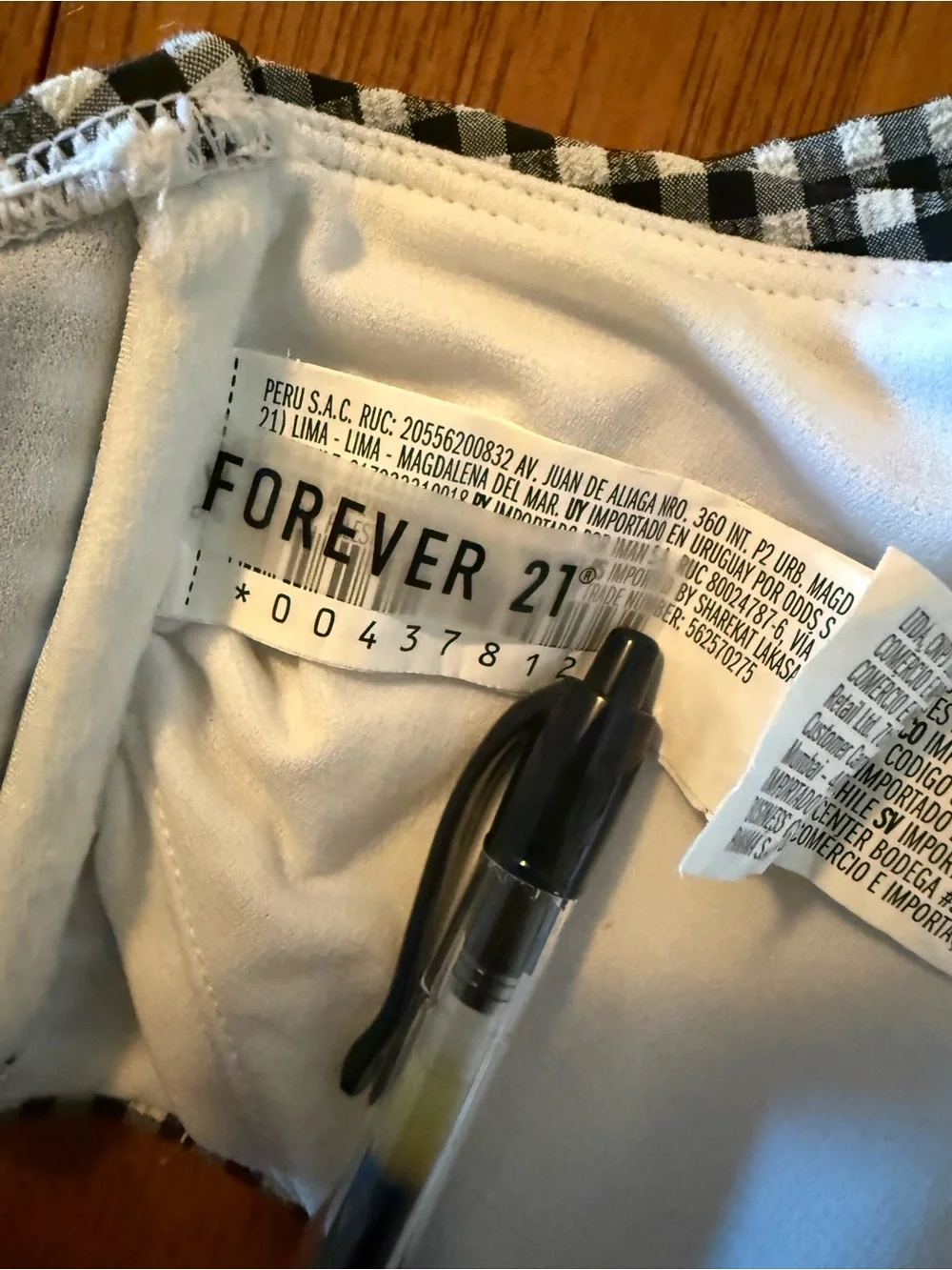 Forever 21 cute gingham