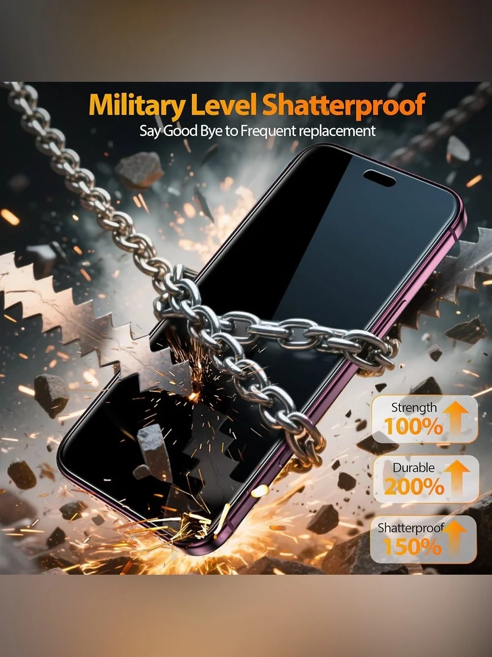 YMHML 3 Pack for iPhone 18 Pro Max Privacy Screen Protector