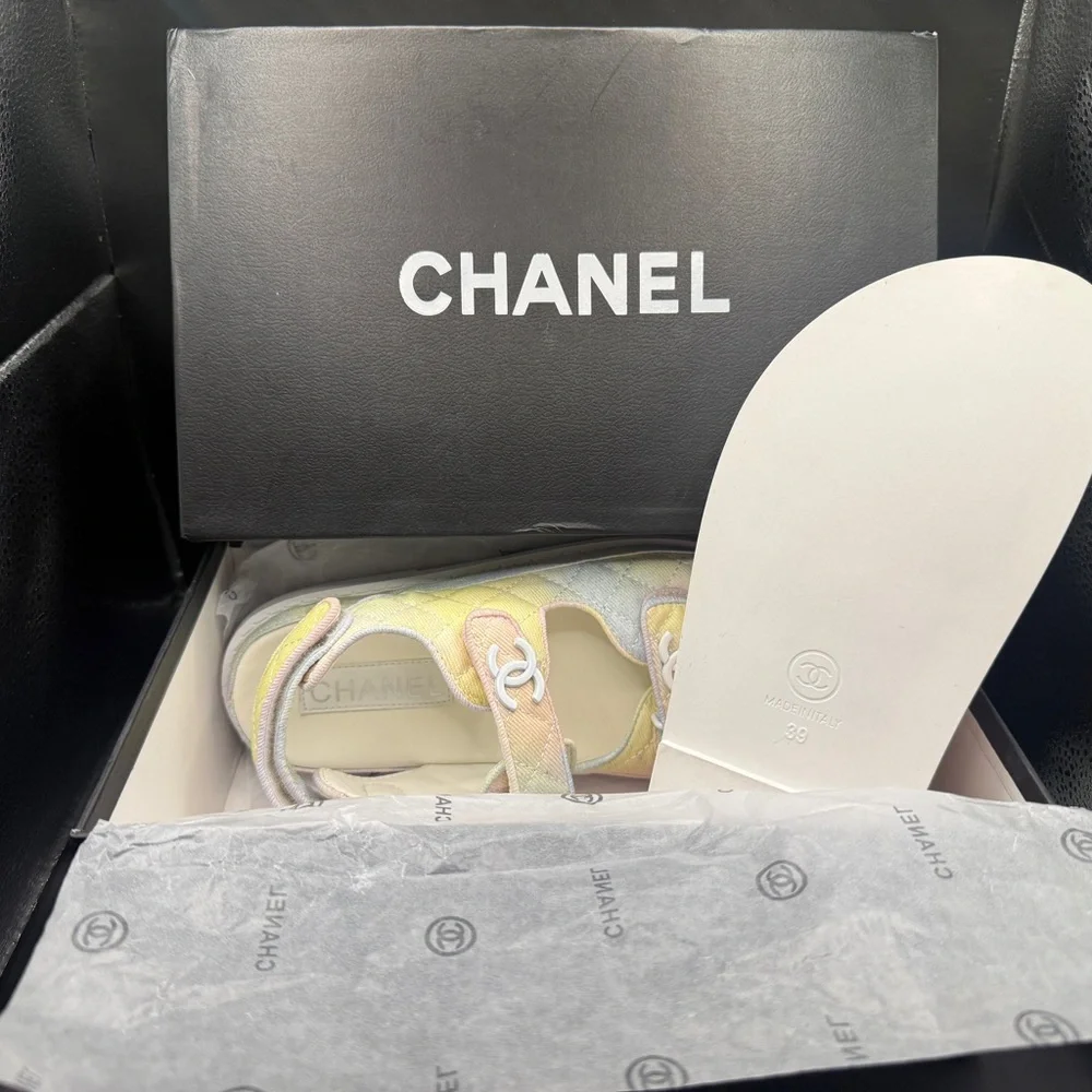 CHANEL pastel quilted