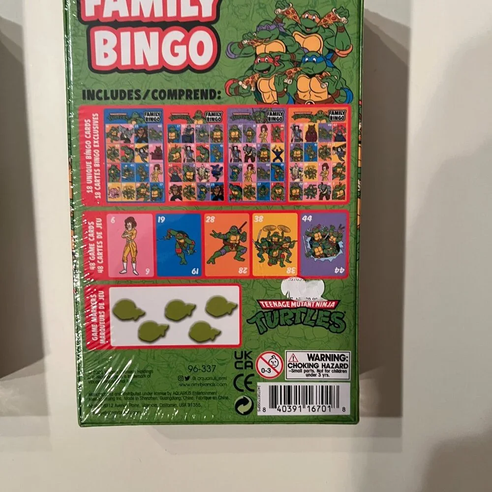 Acquarius family bingo