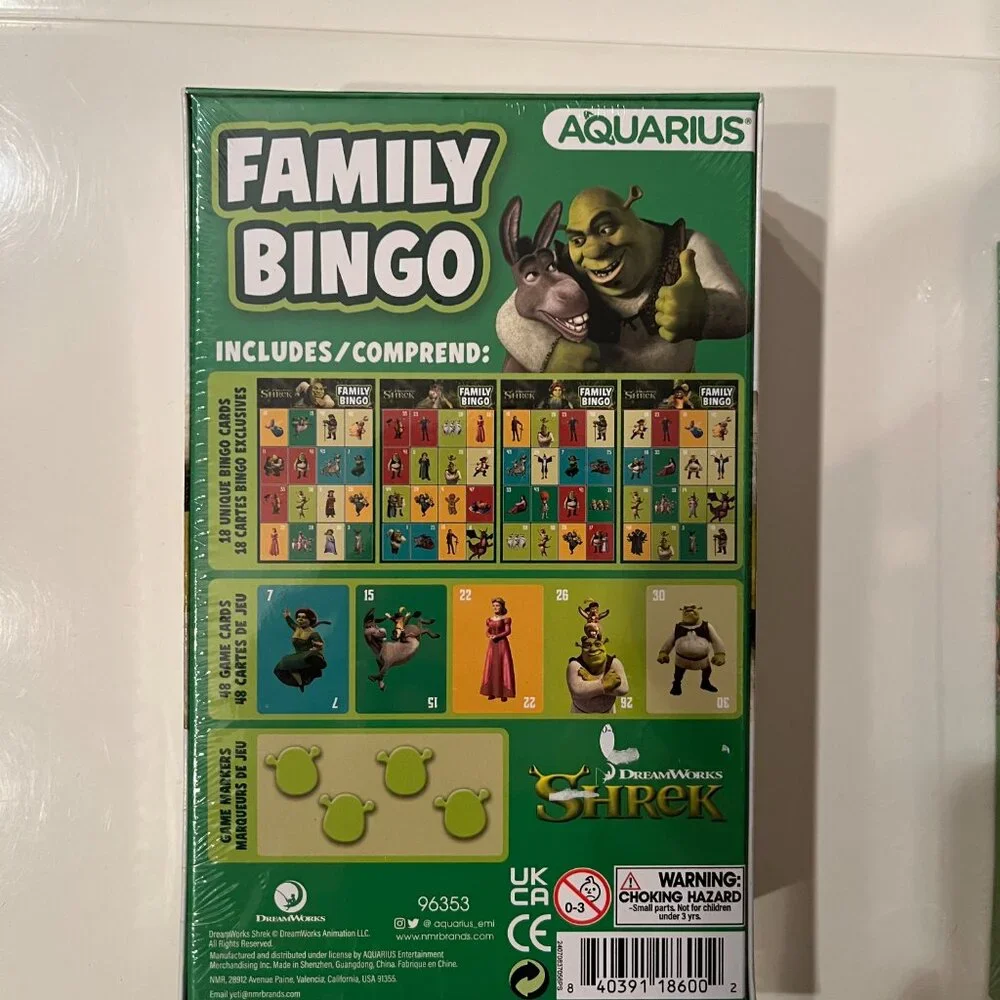 Acquarius family bingo
