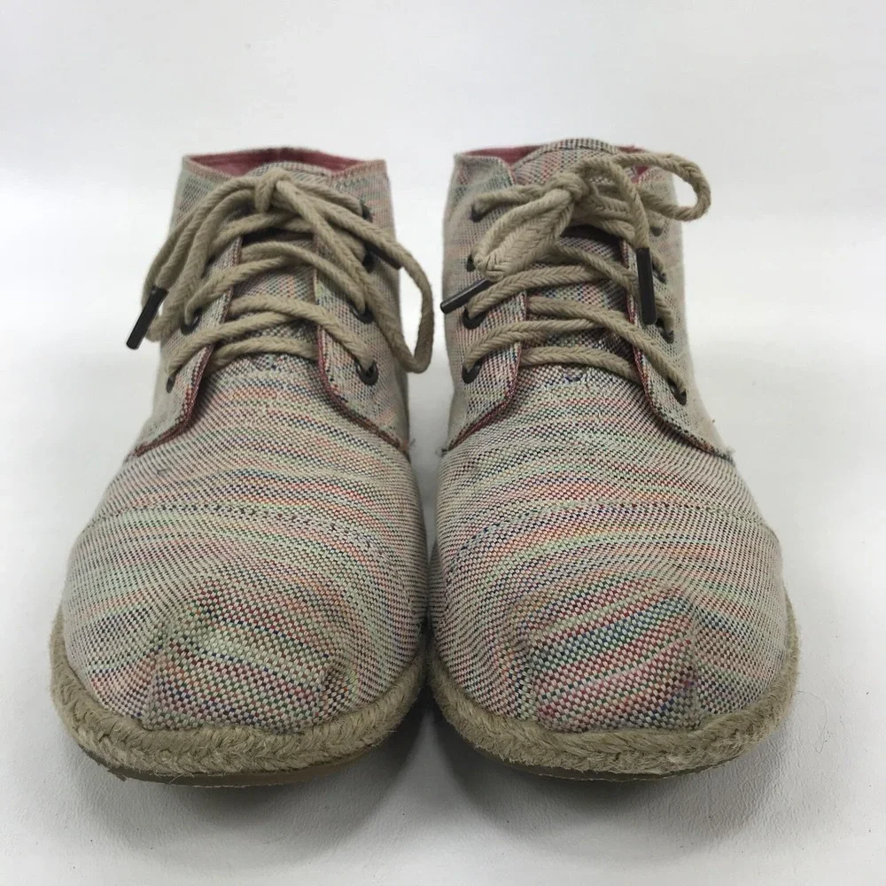 Toms booties canvas