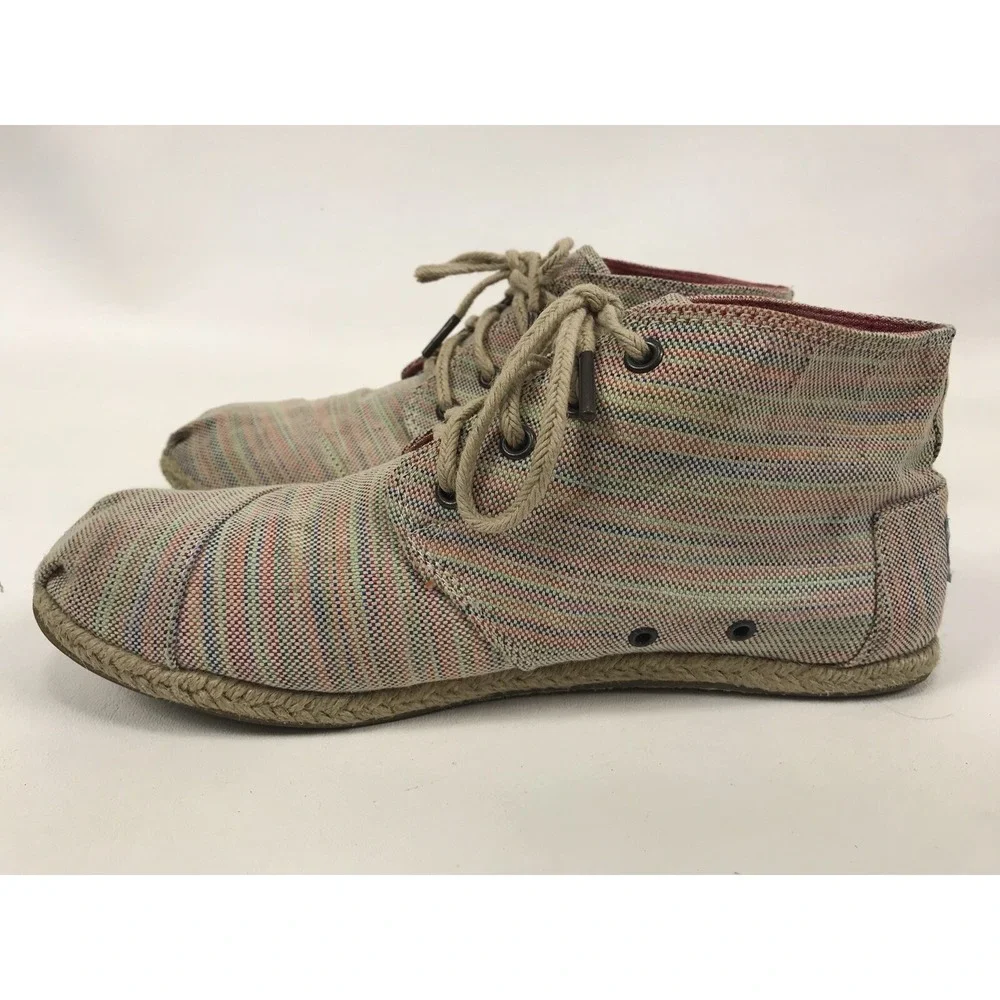 Toms booties canvas
