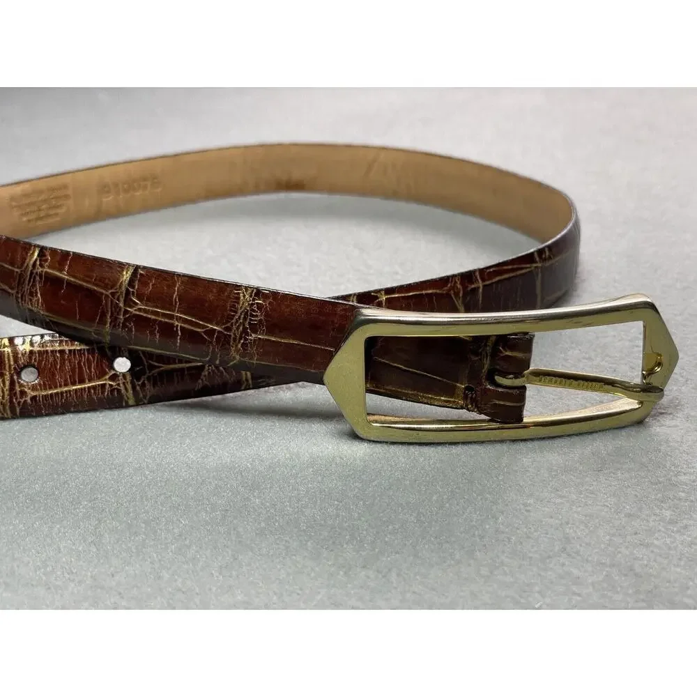 Martin Dingman Alligator Grain Calf Handmade‎ Belt Size Small USA Handmade
