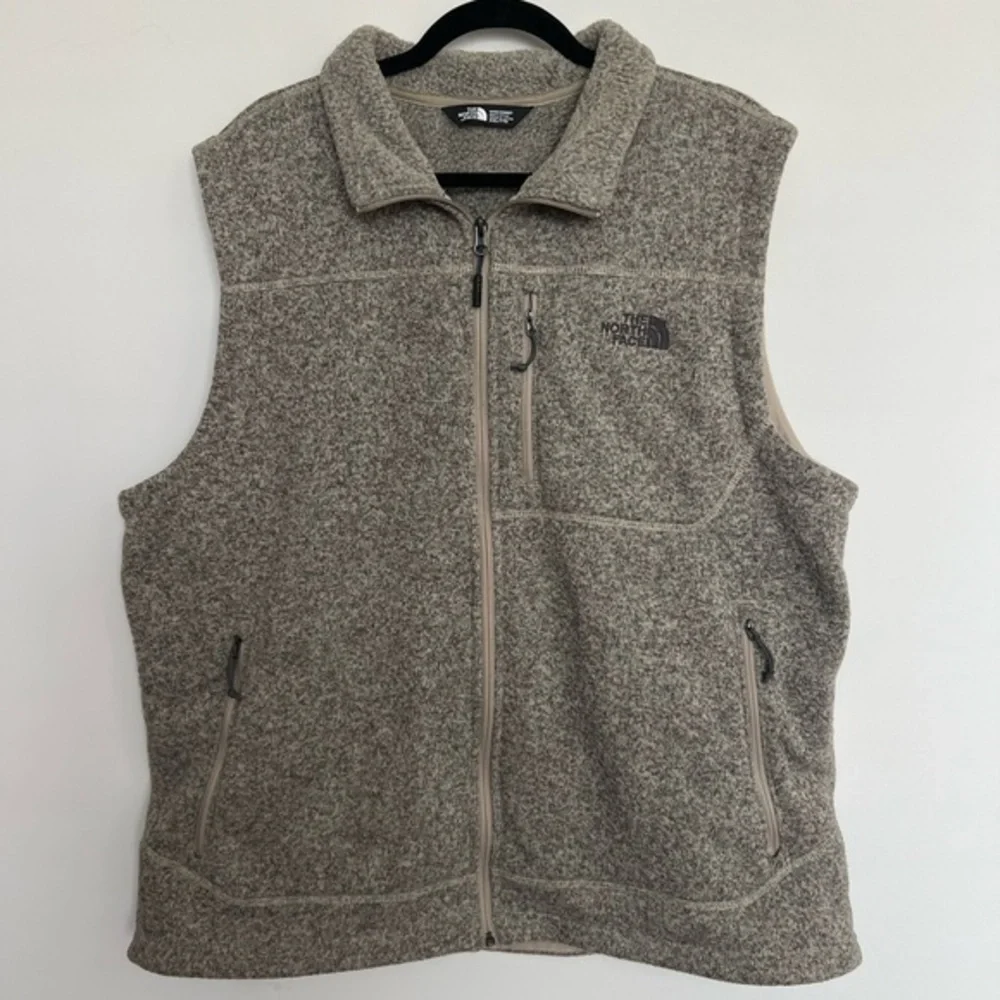 The‎ North Face Tsillan Heather Gray Outdoor Full Zip Knit Vest Size XXL