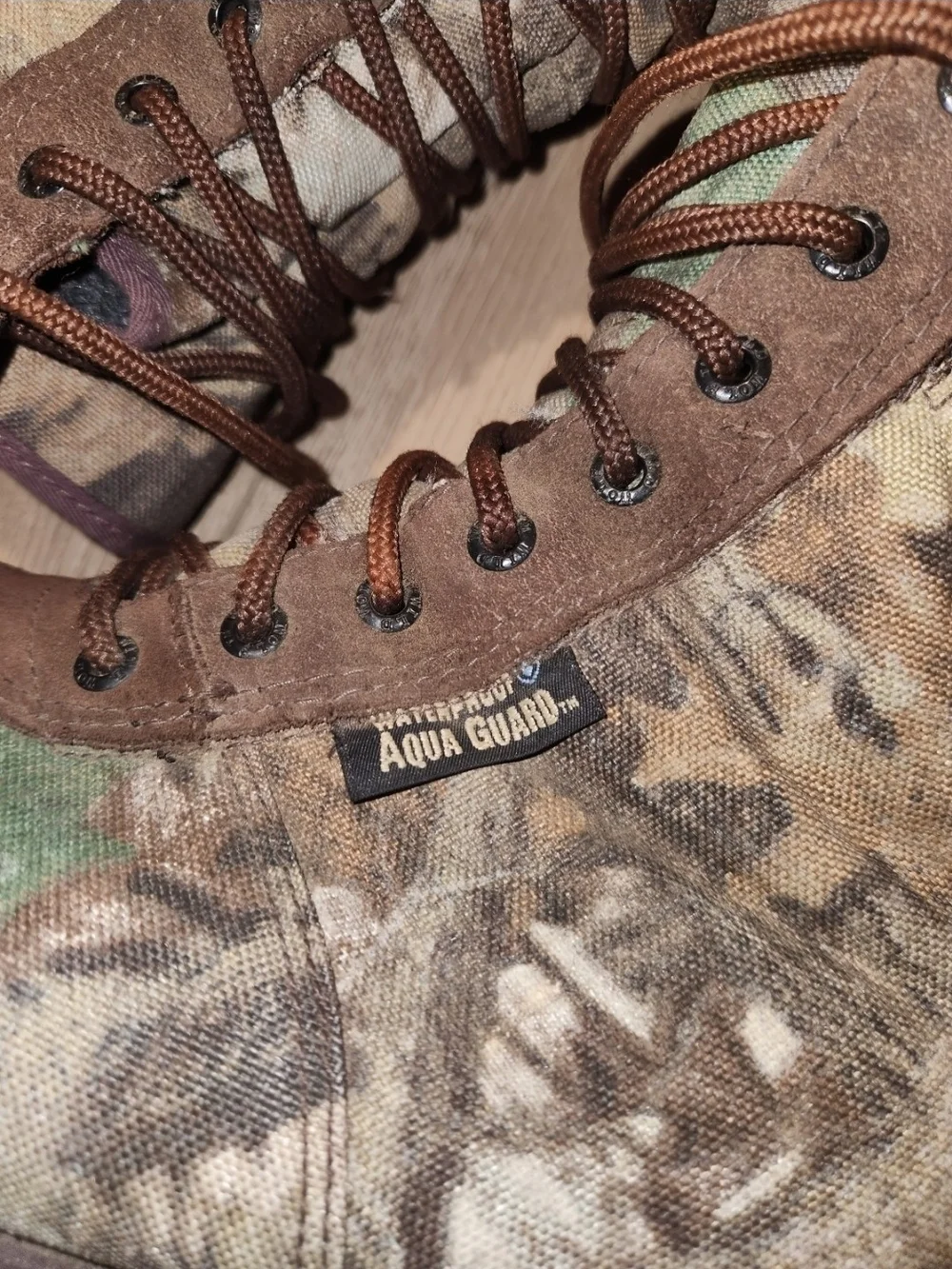 Vintage Y2K Thinsulate 500g of Insulated Goretex Camo Boots Men's Size 11 Good