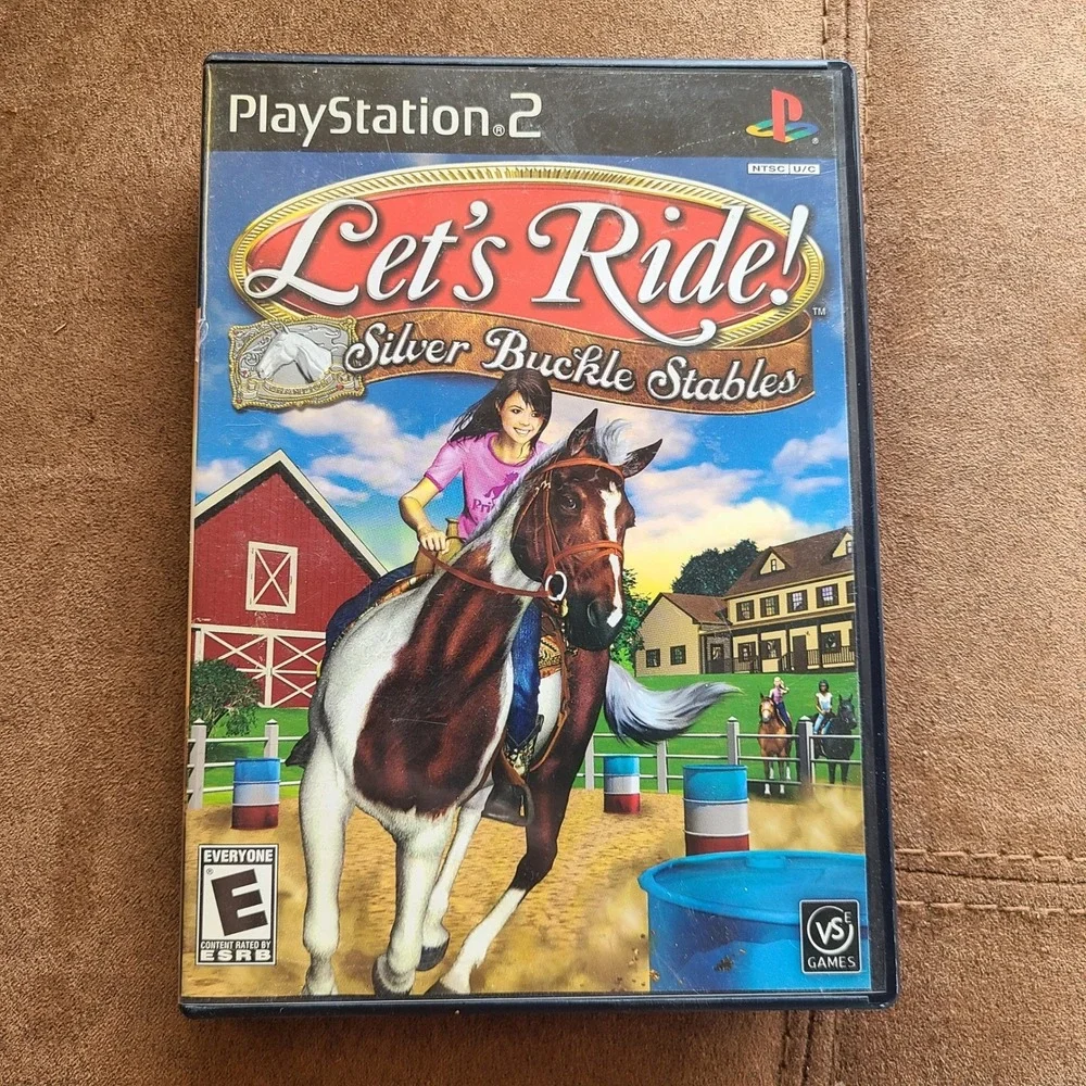 Lets Ride! Silver Buckle Stables PS2 Horse Game with Manual Tested‎