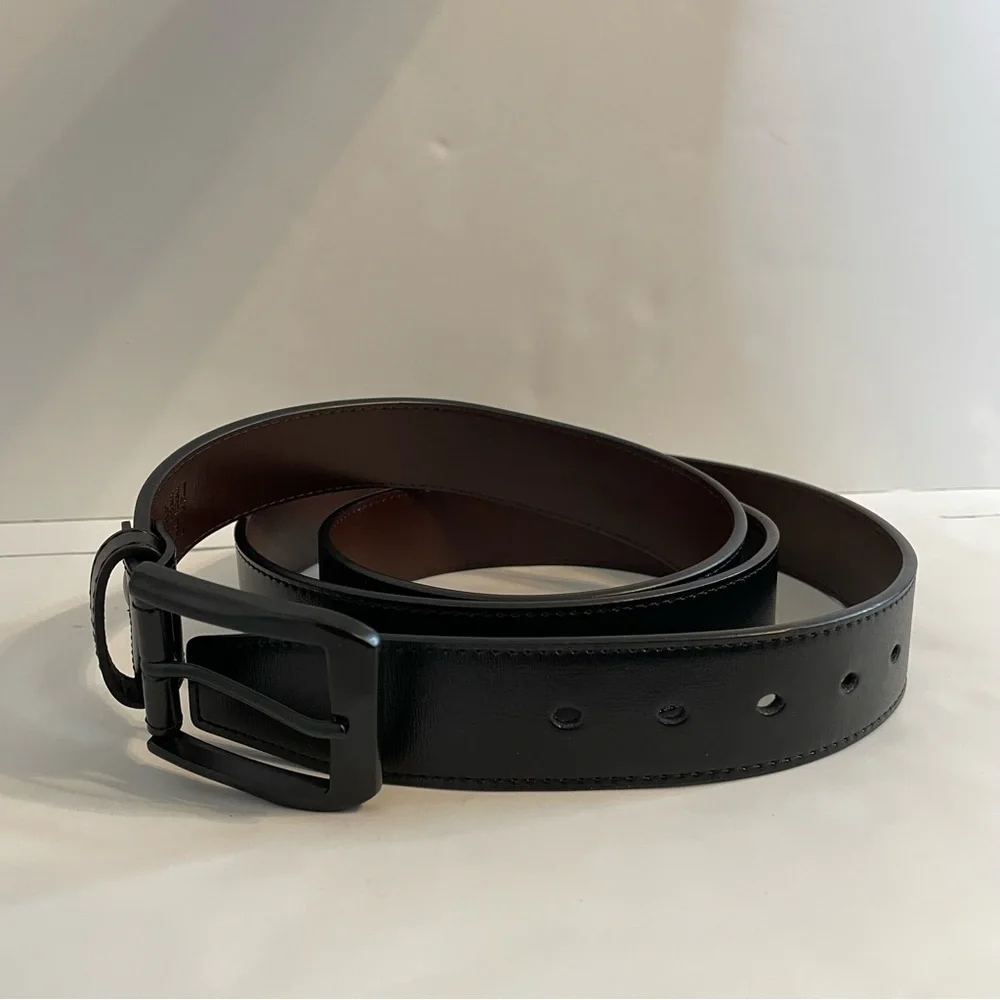 N/A black leather