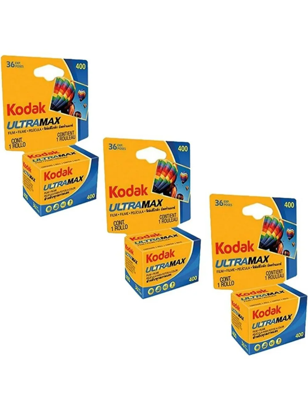 High-Speed 35mm Color Print Film - 36 Exposures, Pack of 3, Perfect for