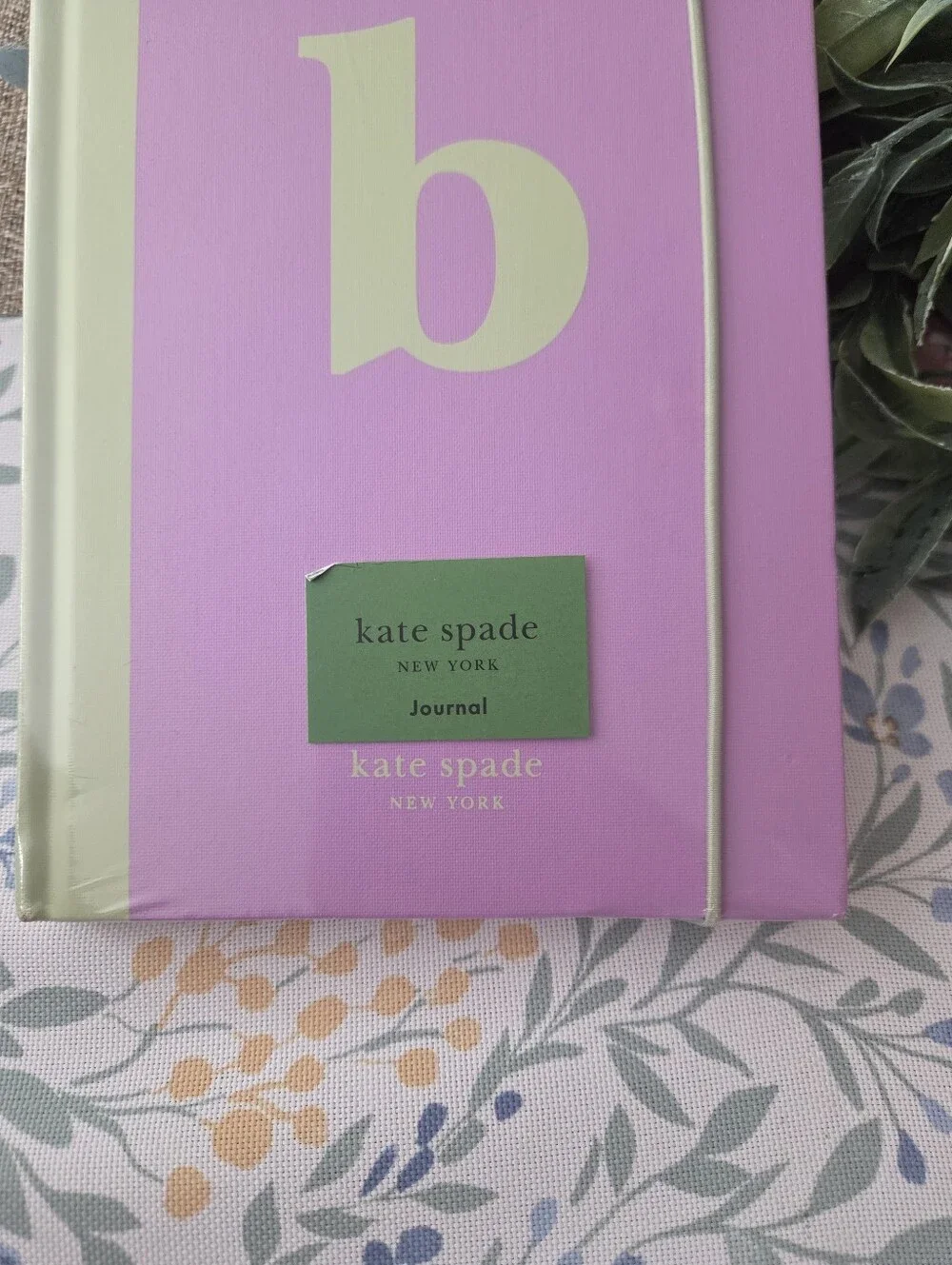 kate spade pink and light green hardcover journal