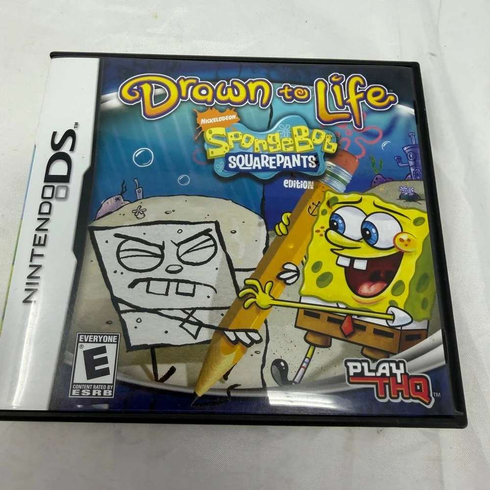 Drawn to Life SpongeBob SquarePants Edition Nintendo DS Case and Manual ONLY