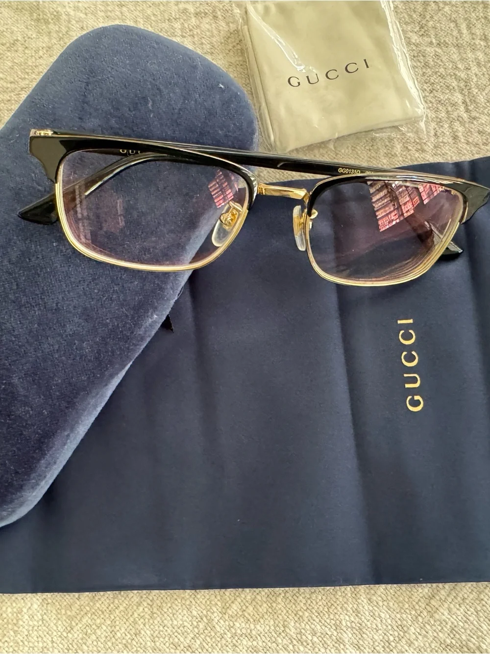 Gucci browline glasses
