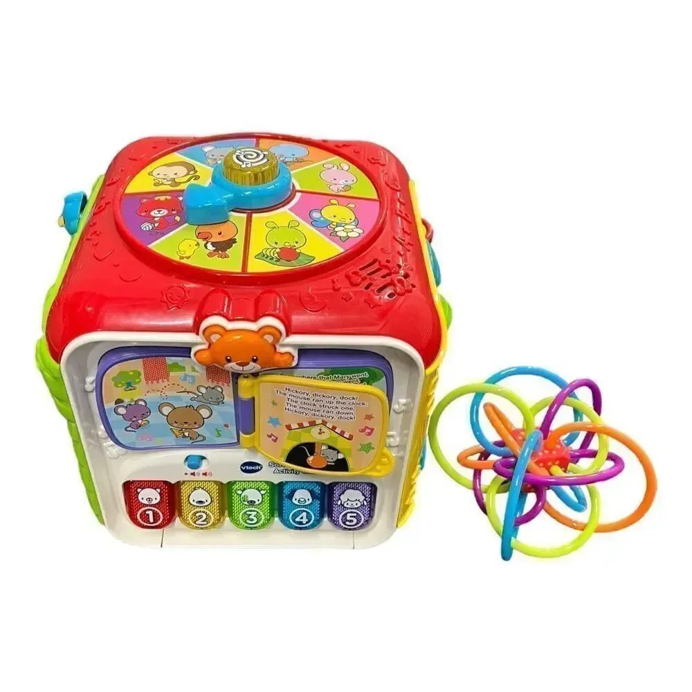 VTech Sort and Discover Activity Cube + Manhattan Toy Bundle