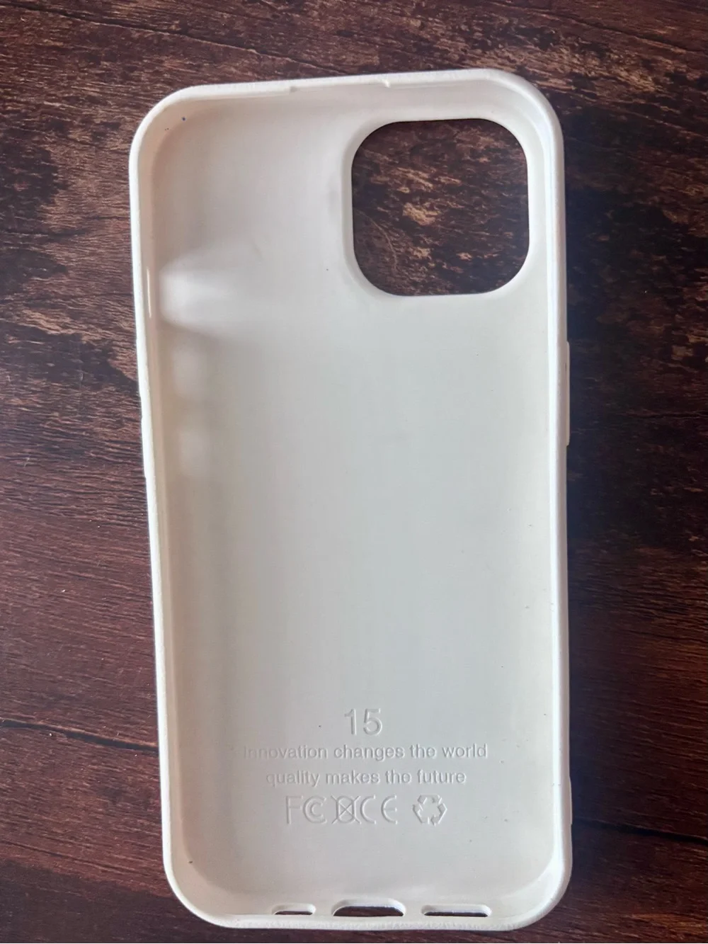 White Floral Phone Case with Blue Blossoms