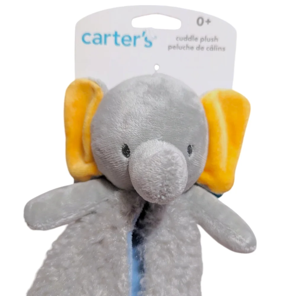 Carter's Gray Elephant Cuddle Plush Baby Stuffed Toy Lovey Soft Gift Replacement