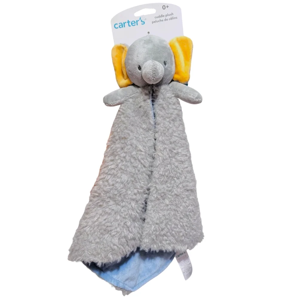 Carter's Gray Elephant Cuddle Plush Baby Stuffed Toy Lovey Soft Gift Replacement