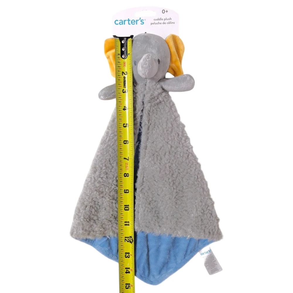 Carter's Gray Elephant Cuddle Plush Baby Stuffed Toy Lovey Soft Gift Replacement