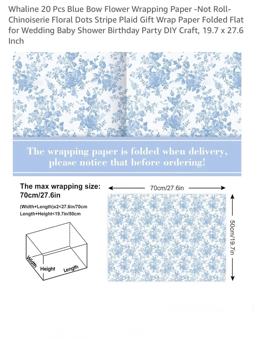 Whaline blue white
