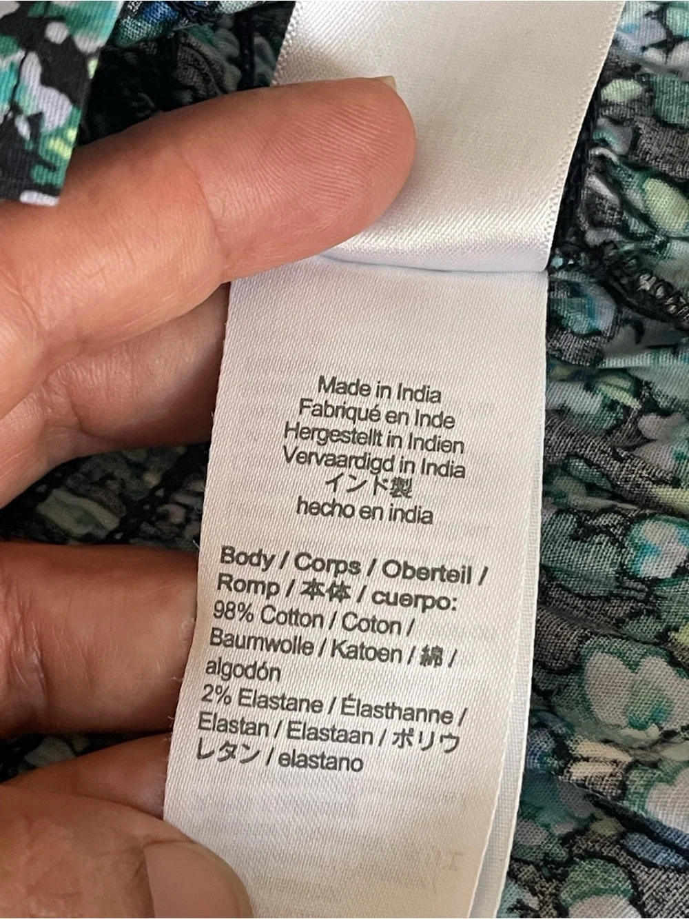 J. Crew smocked bodice