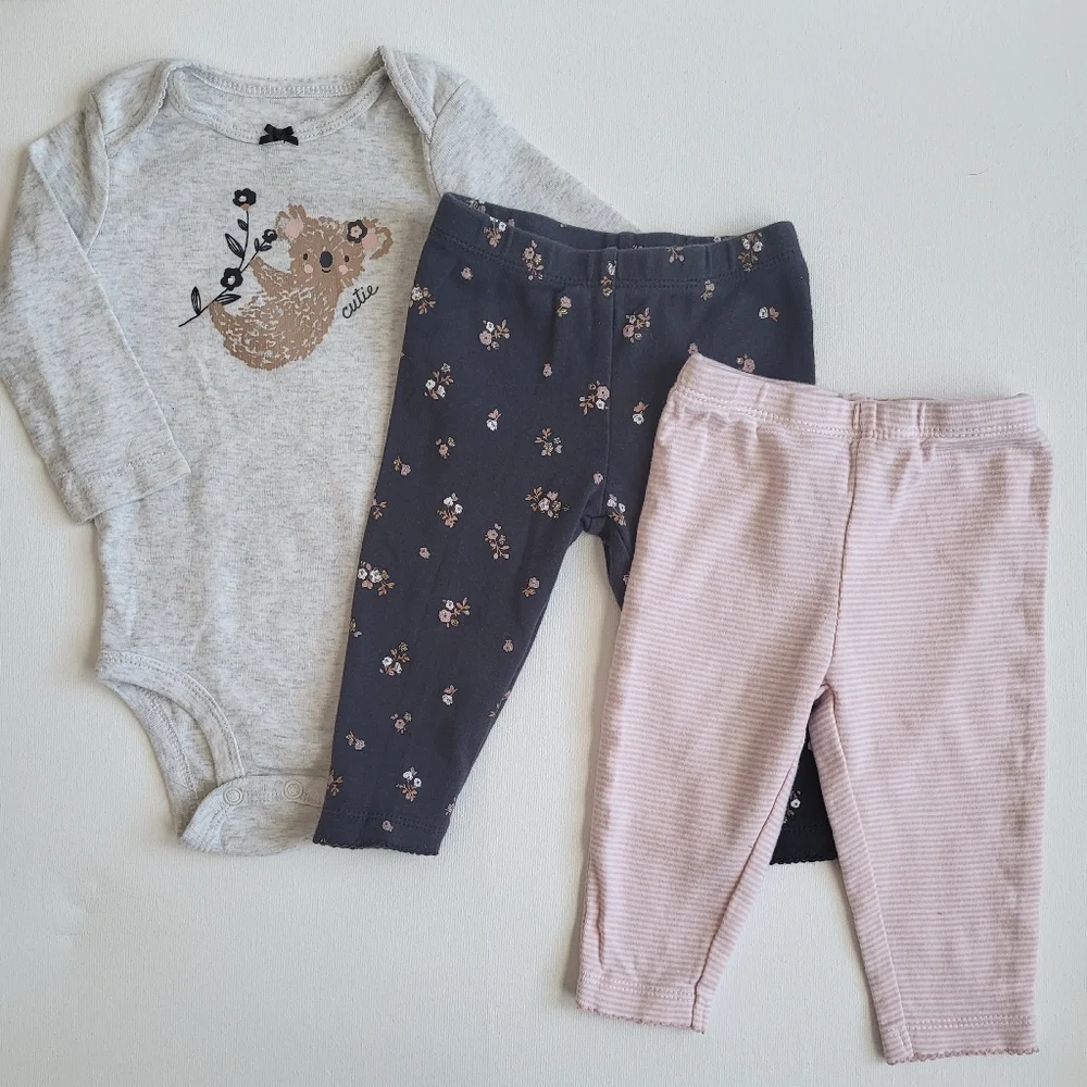 6m Carter' Long-Sleeve Koala Bear Bodysuit And Leggings Set