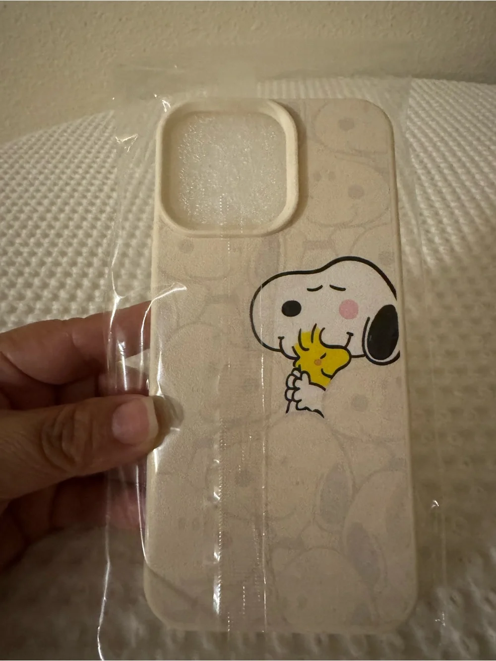 Beige Snoopy & Woodstock Phone Case - Cute Protective Cover