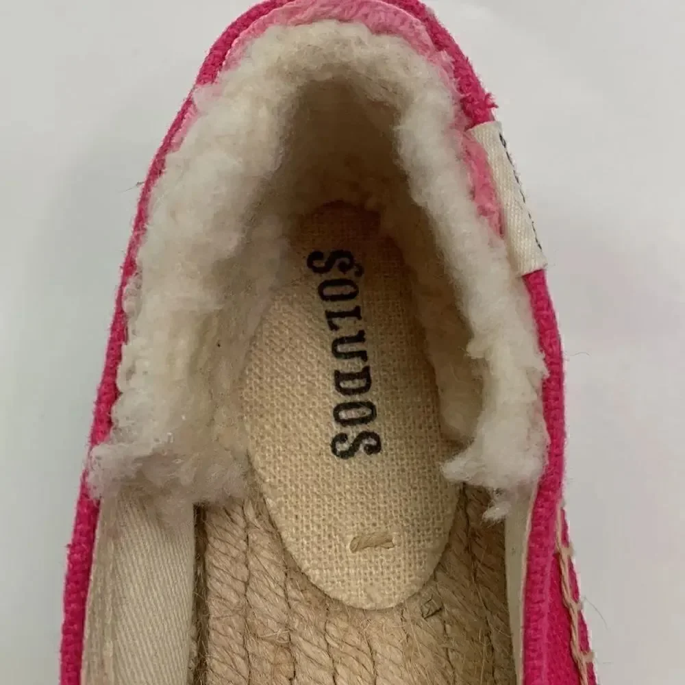 Soludos pink canvas