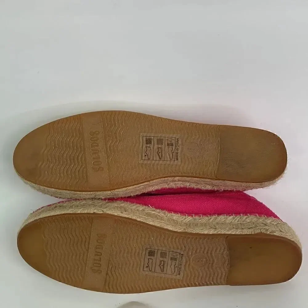 Soludos pink canvas