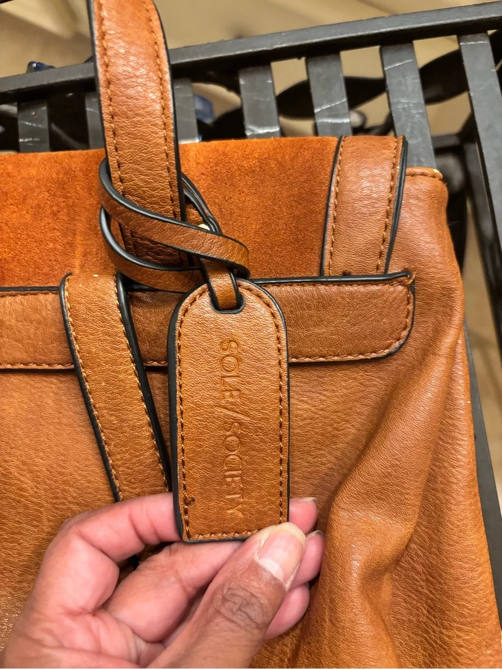 Sole Society rich cognac