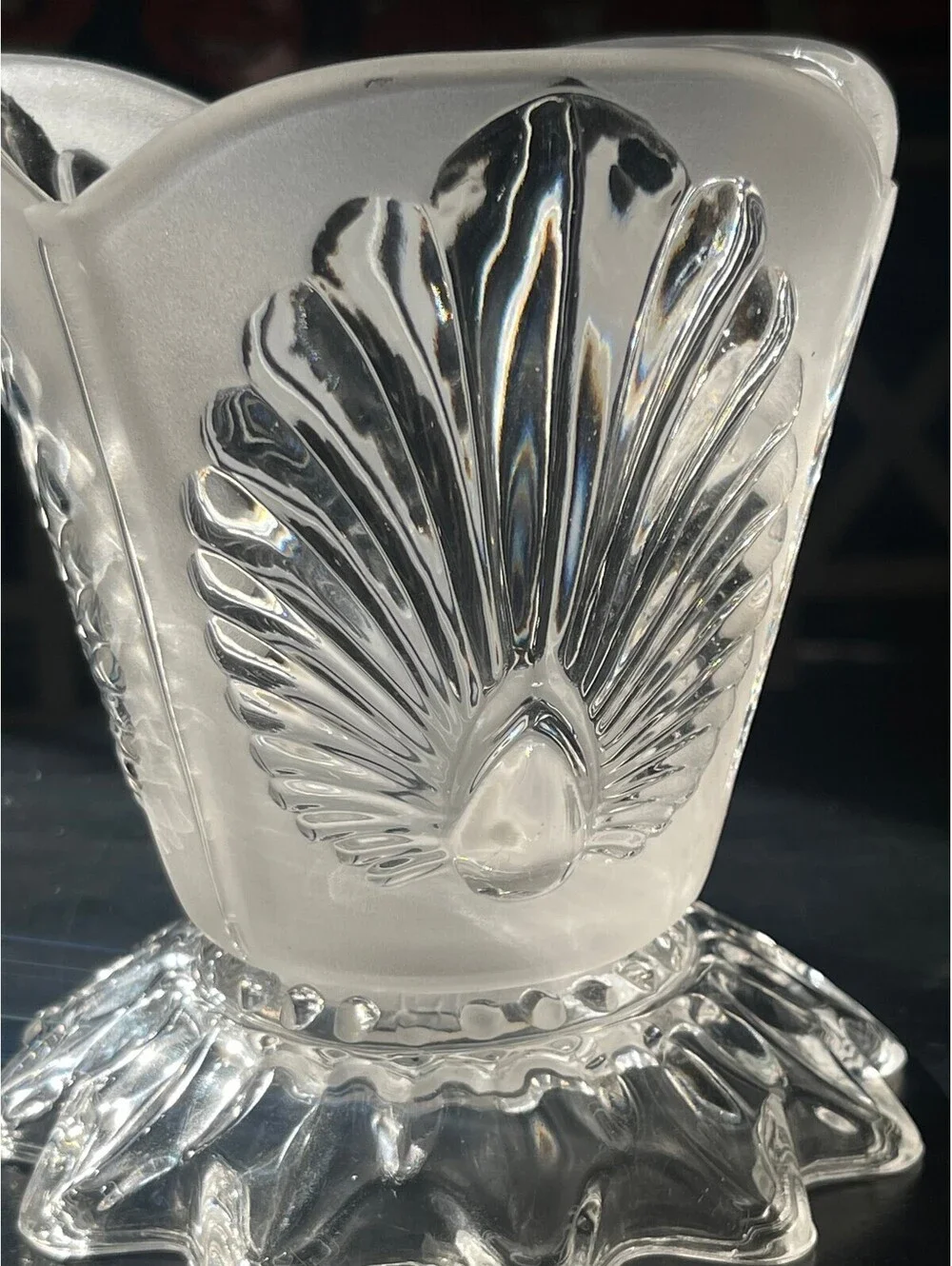 Baccarat frosted clear
