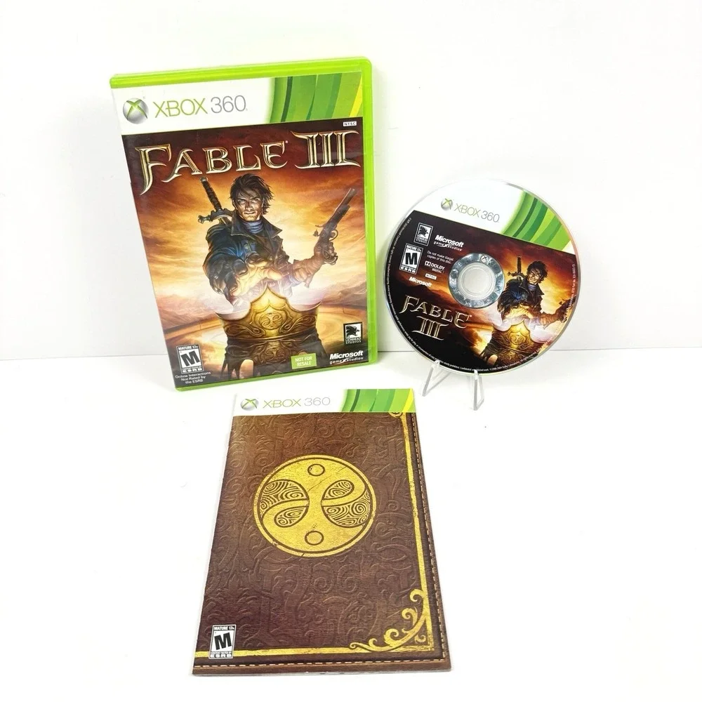 Fable III 3 Microsoft‎ Xbox 360 Complete Manual CIB Tested Working