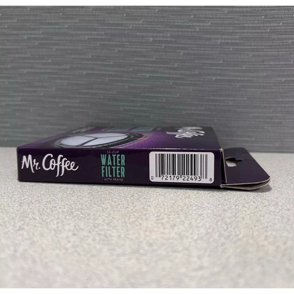 NEW Mr Coffee 12 Cup Water Filter with Frame Replacement Reminder Tab WF5RB-NP