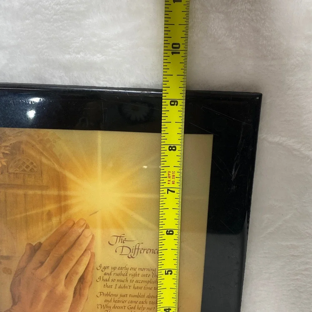 The‎ Difference Inspirational Poem Print Praying Hands Christian Religious Art