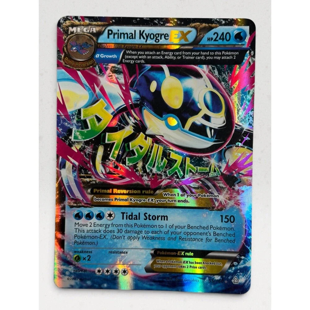Pokémon Primal Kyogre EX 55/160 XY Primal Clash Jumbo Oversized Ultra Rare Holo