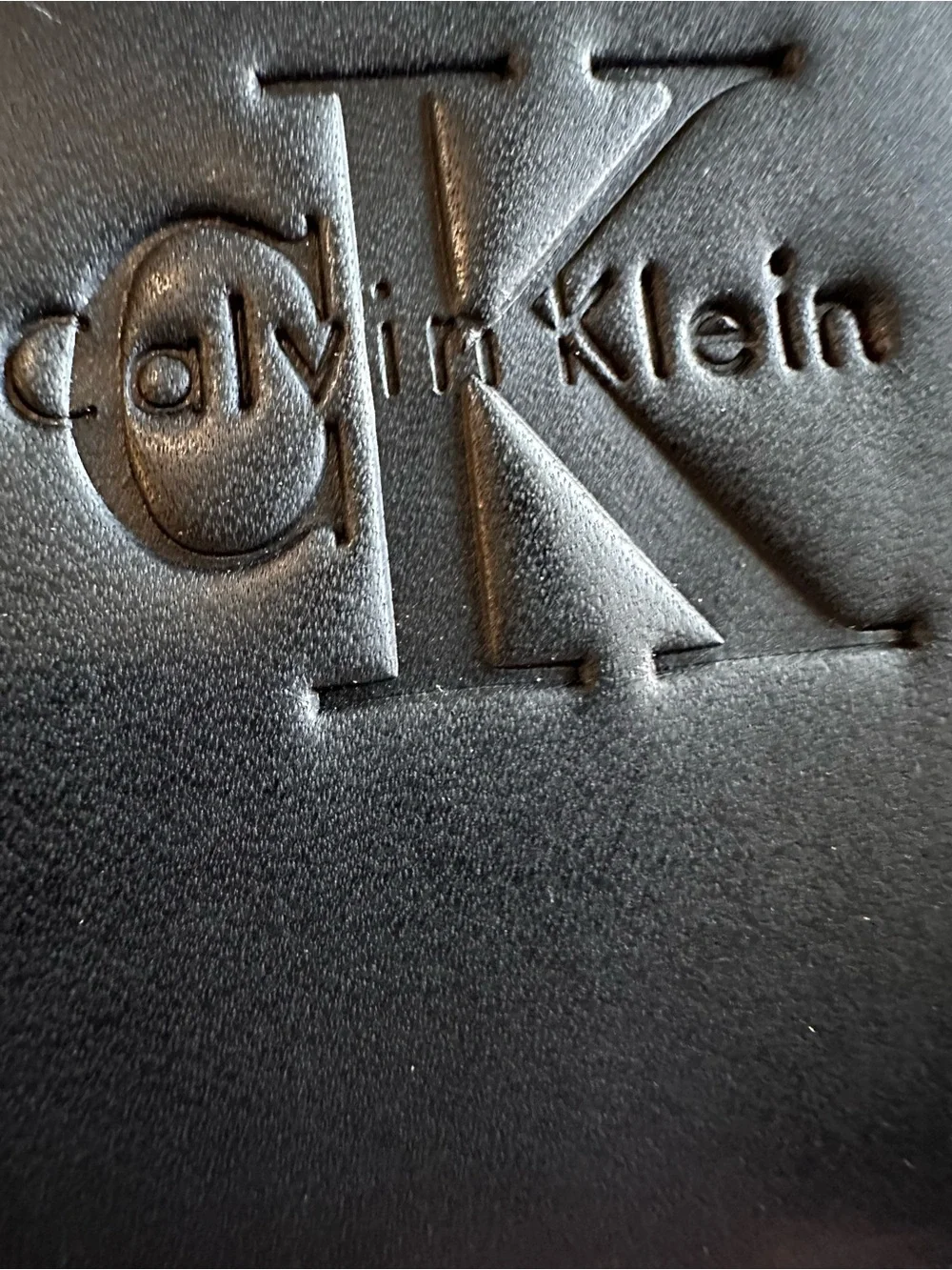 Calvin Klein black leather