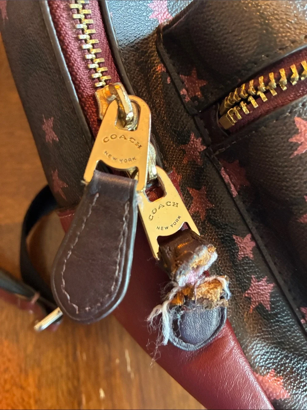 Coach backpack brown