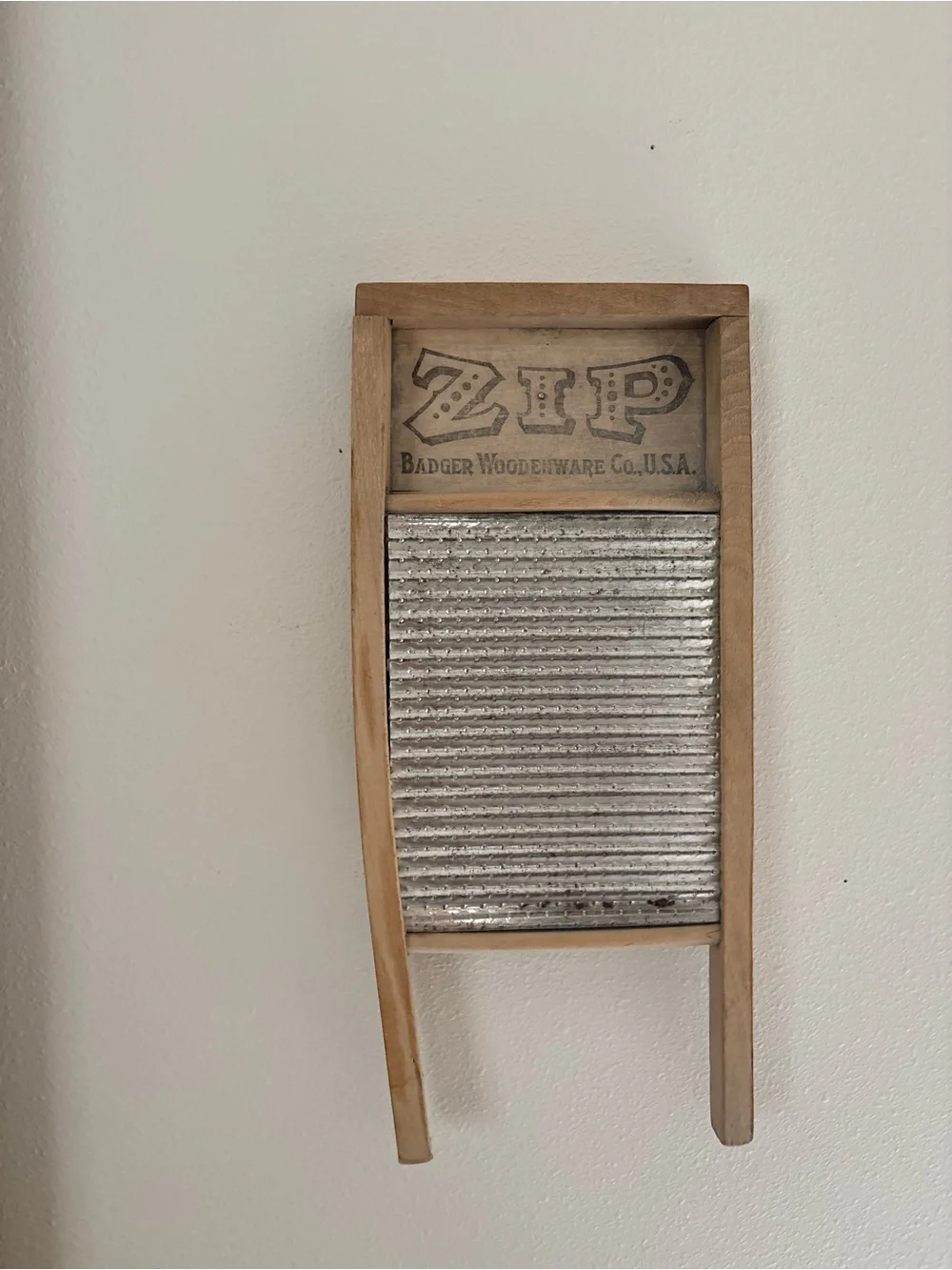 Vintage washboard wall