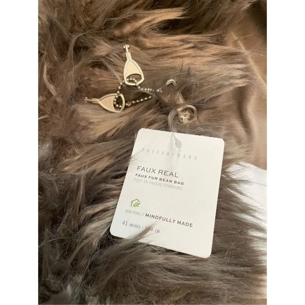 Pottery Barn plush faux