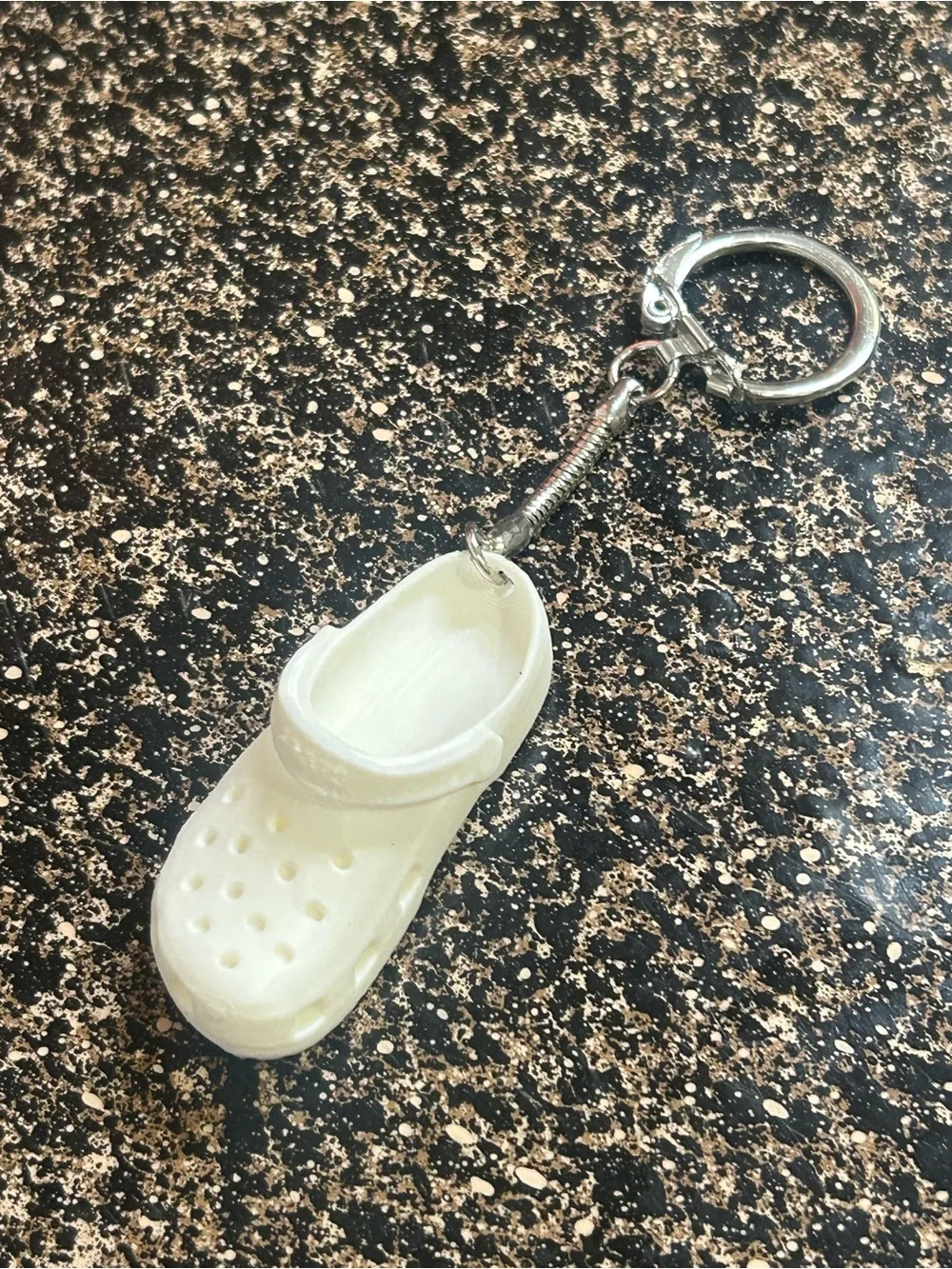 Kids Bath & Beach Shoe Keychain - White