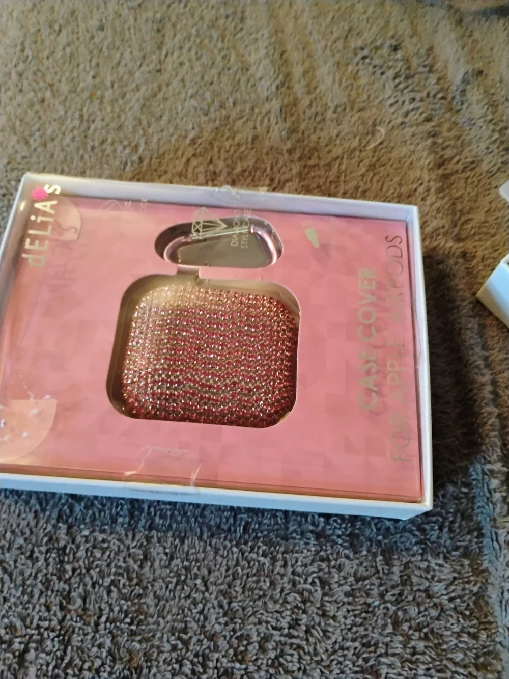 Case Cover for Apple AirPods - Pink Glitter