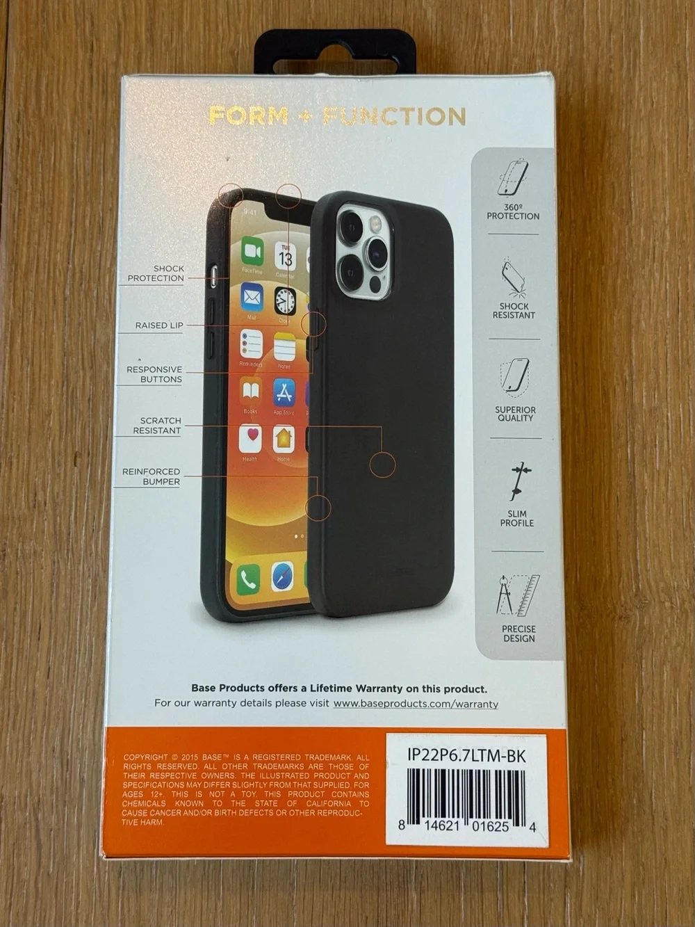 New Base Vegan Leather MagCharge iPhone 14 Pro Max Case - Black Case