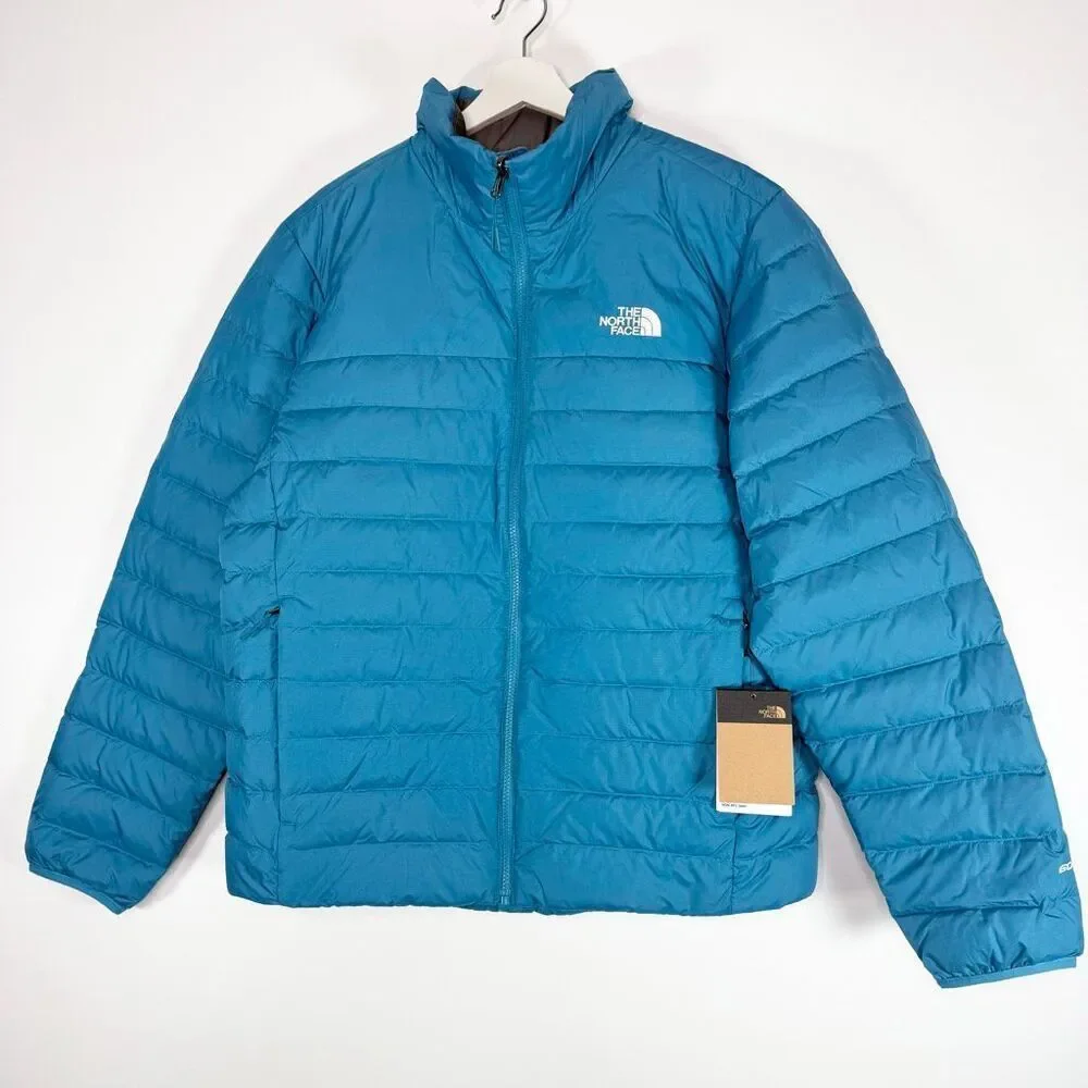 The North Face Men’s Minoqua Down Jacket in Digital Steel Deep Teal Regular Fit