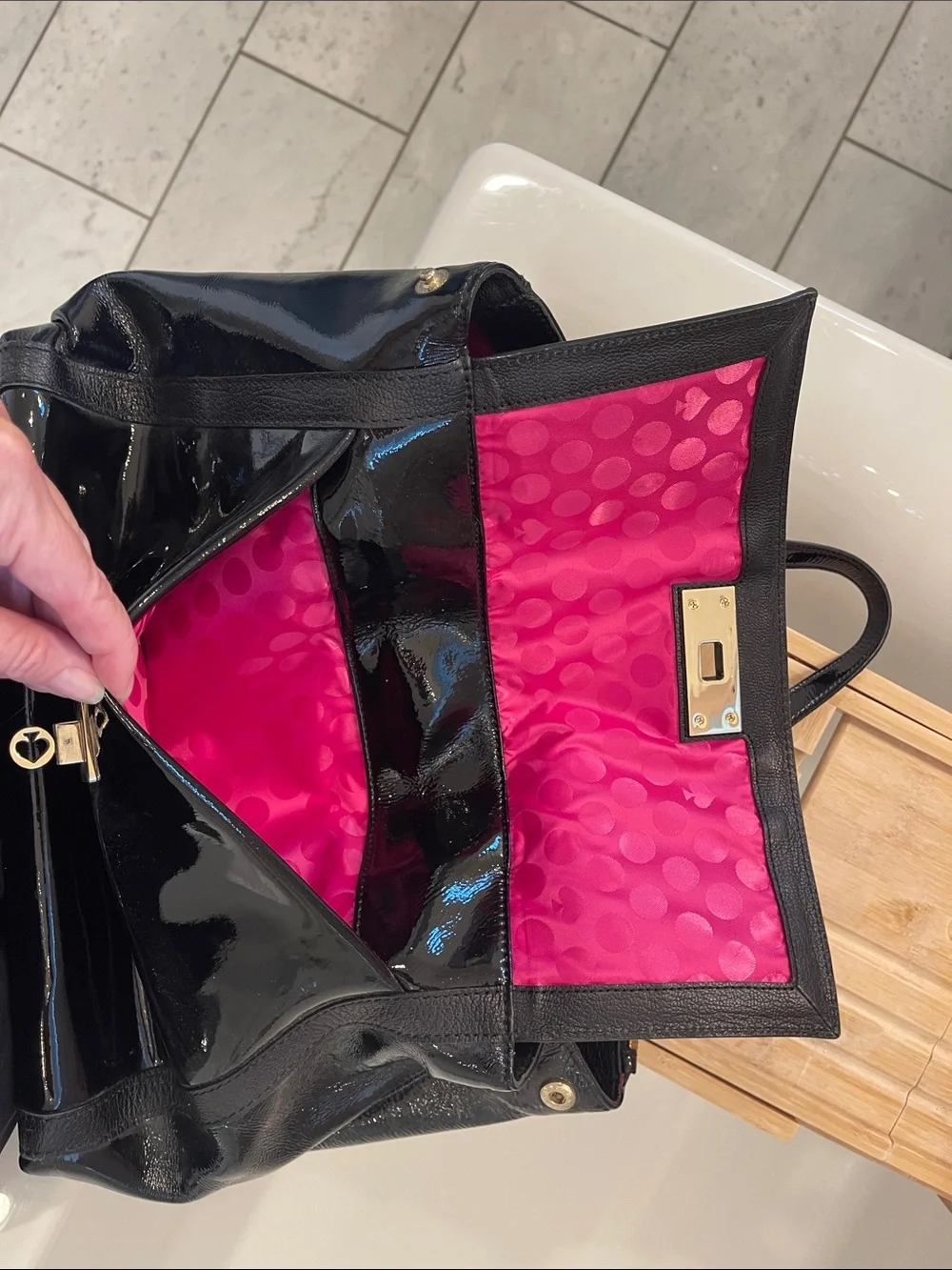 kate spade sleek black