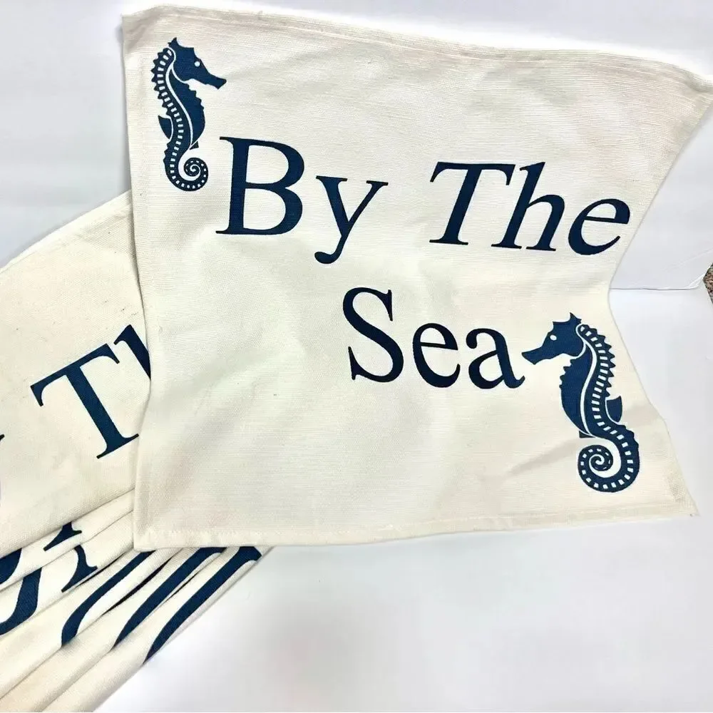 Cynthia Rowley 8 beach placemats off white