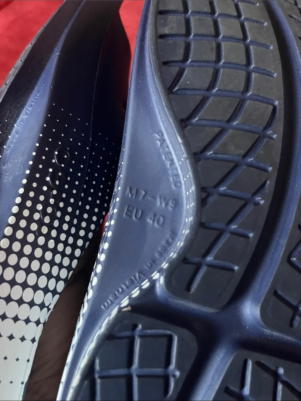 OOFOS OOAHH Sport Slide Sandal Navy Matrix