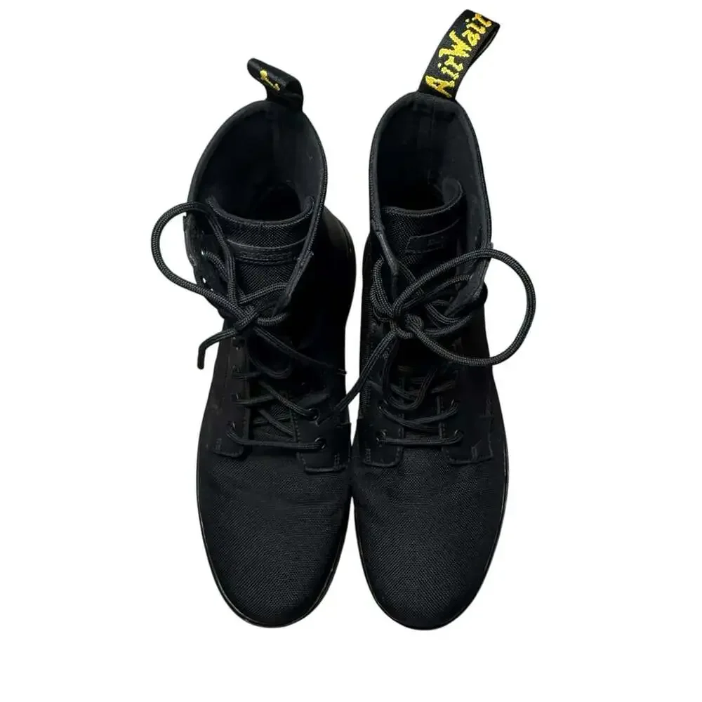 Dr. Martens stitching translucent text
