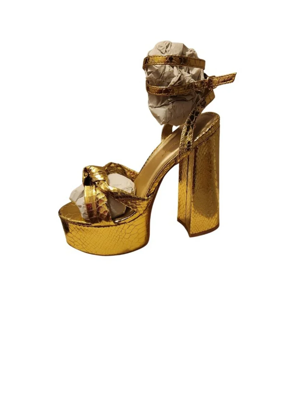 Public Desire metallic gold