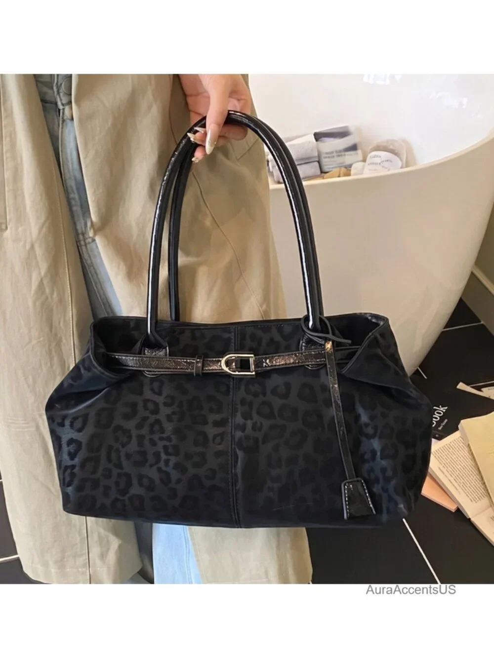 N/A trendy leopard