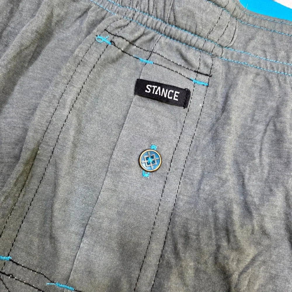 Stance The Mercato Boxer Shorts Mens Small Grey Black Colorblock Modal Underwear